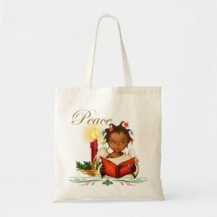 Weihnachtsfeier Tasche mit Vintager Afroamerikaner
