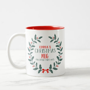 Weihnachtsfeier Tasse mit Namen