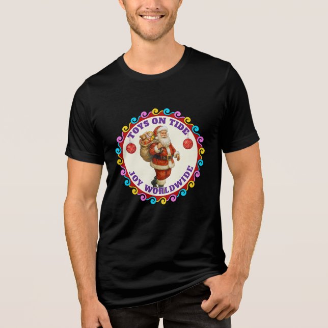 Weihnachtsfeier Tri-Blend Shirt (Vorderseite)