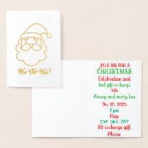 Weihnachtsfeier und Geschenkaustausch