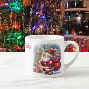 Weihnachtsfeier und Individuelle Name Kinder Cup Espressotasse