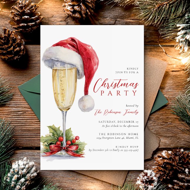  Weihnachtsfeier-Urlaubs-Cocktail  Einladung (Von Creator hochgeladen)