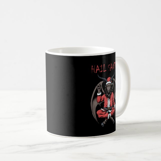 Weihnachtsfeier Weihnachtsfeiertag Ziege Baphomet Kaffeetasse (VorderseiteRechts)