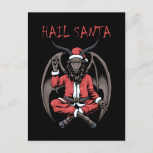 Weihnachtsfeier Weihnachtsfeiertag Ziege Baphomet Postkarte