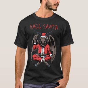 Weihnachtsfeier Weihnachtsfeiertag Ziege Baphomet T-Shirt