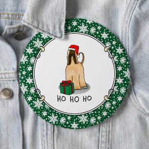Weihnachtsfeier Weihnachtsmannmütze Afghanischer H Button