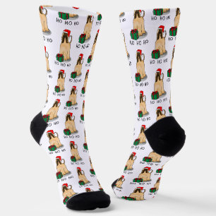 Weihnachtsfeier Weihnachtsmannmütze Afghanischer H Socken