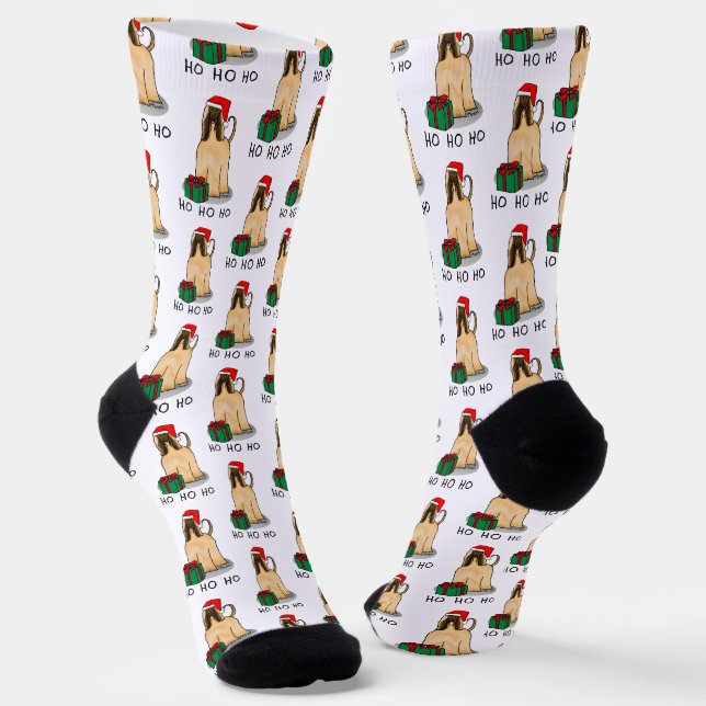 Weihnachtsfeier Weihnachtsmannmütze Afghanischer H Socken (Gewinkelt)