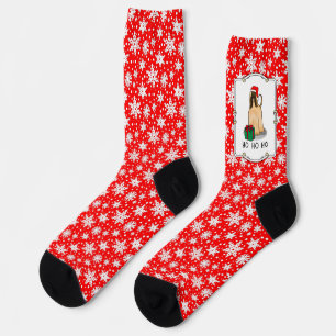 Weihnachtsfeier Weihnachtsmannmütze Afghanischer H Socken