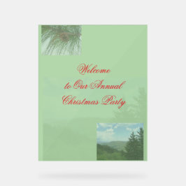 Weihnachtsfeier Willkommensschild Acrylschild