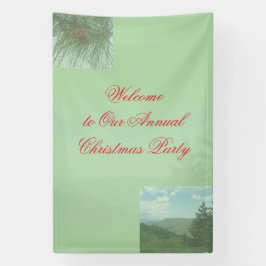 Weihnachtsfeier Willkommensschild Banner