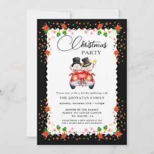 Weihnachtsfeier Winter Botanik Einladung