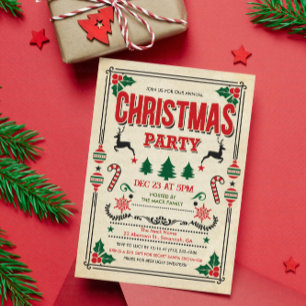 Weihnachtsfeier Winterparty-Einladung Einladung