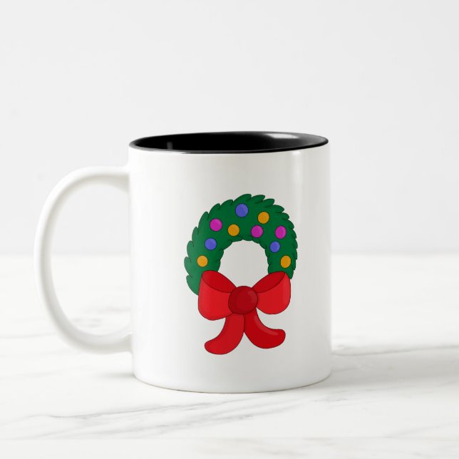 Weihnachtsfeier Zweifarbige Tasse (Links)