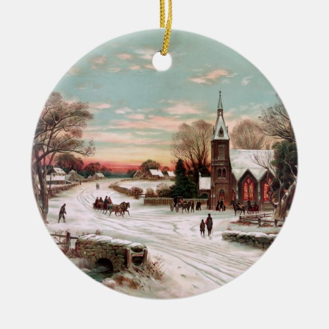 Weihnachtsfeierabend Ornament (Vorne)