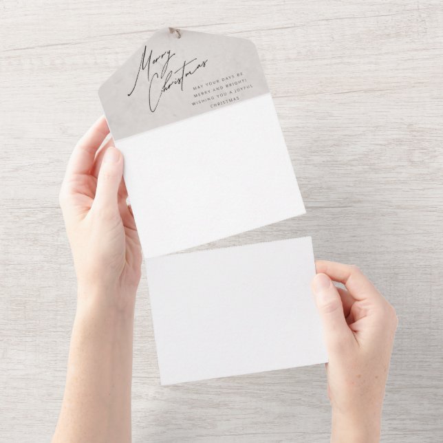 Weihnachtsfeiereinladung All In One Einladung (Abreißen)