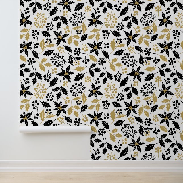 Weihnachtsfeierliche Blume Tapete (Anwendung)