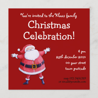 Weihnachtsfeierliche Party Einladung