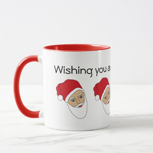 Weihnachtsfeierliche Tasse (Links)