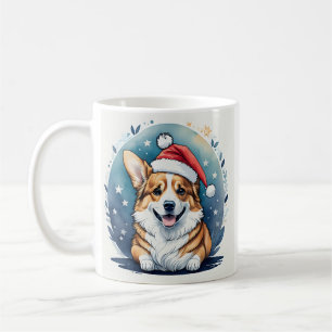 Weihnachtsfeierliche Tasse Santa Corgi