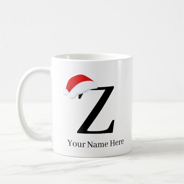 Weihnachtsfeierliche Tasse "Z" (Links)