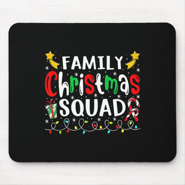 Weihnachtsfeierliche Weihnachtsmannmütze Crew Spaß Mousepad (Vorne)