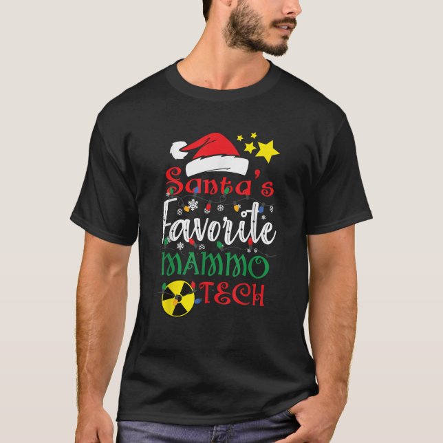 Weihnachtsfeierlichkeiten der Favorite Mammo Tech  T-Shirt (Vorderseite)