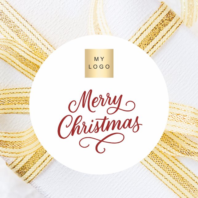 Weihnachtsfeierlichkeiten Runder Aufkleber (Von Creator hochgeladen)