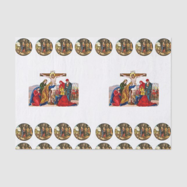 Weihnachtsfeierlichkeiten Seidenpapier (Vorderseite)