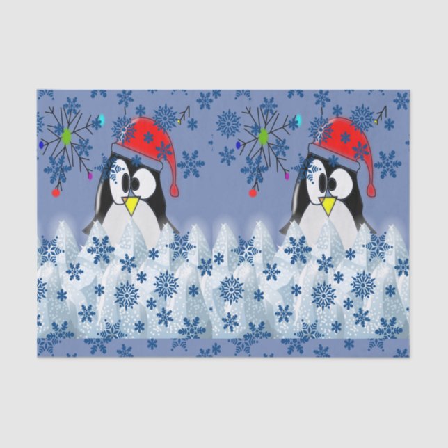 Weihnachtsfeierlichkeiten Seidenpapier (Vorderseite)