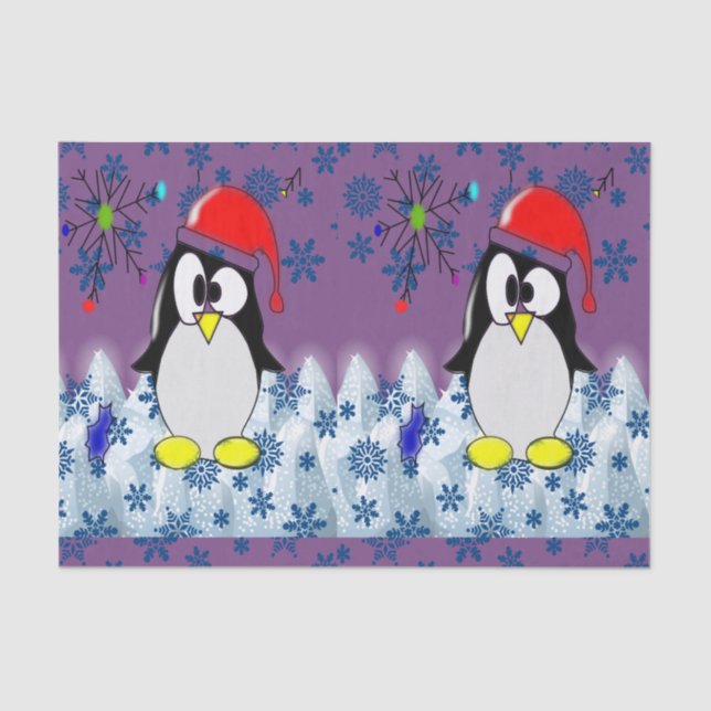 Weihnachtsfeierlichkeiten Seidenpapier (Vorderseite)