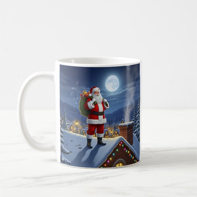 Weihnachtsfeiern auf dem Dach Kaffeetasse (Links)