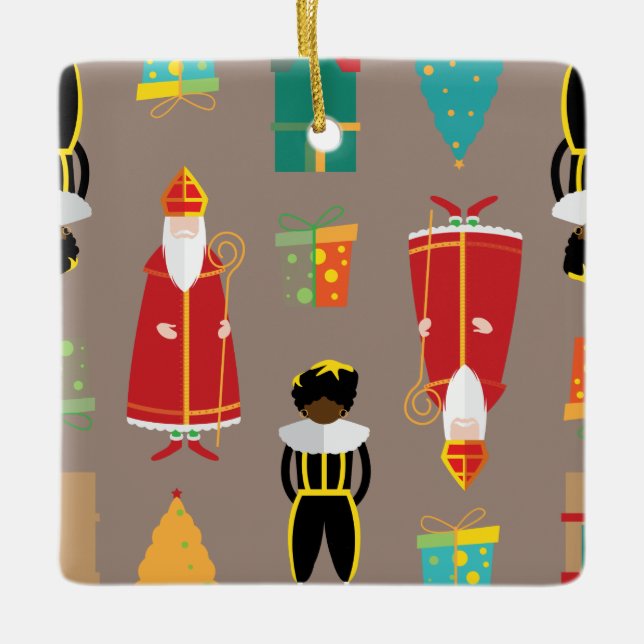 Weihnachtsfeiern Keramikornament (Vorderseite)