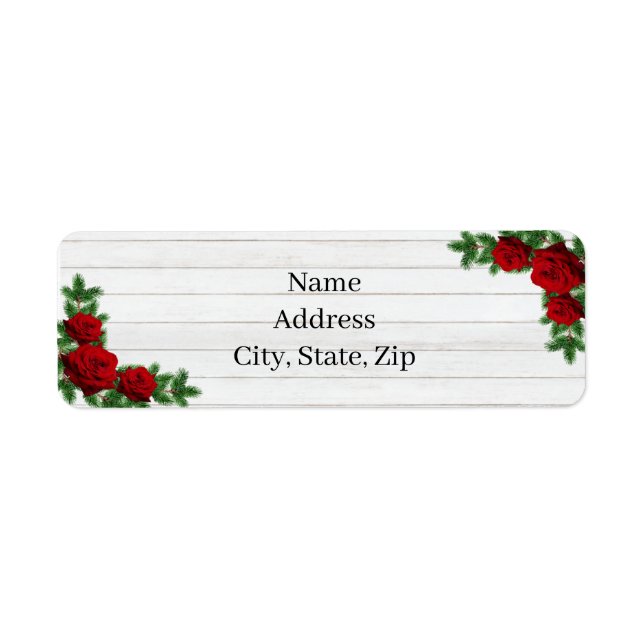 Weihnachtsfeiern mit rote Rosen und Kiefern (Vorne)