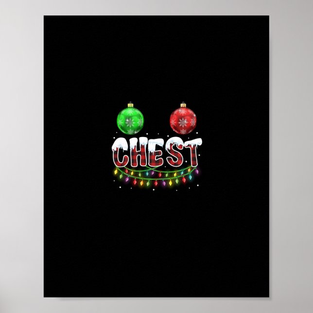 Weihnachtsfeiern passend Kastanien Poster (Vorne)