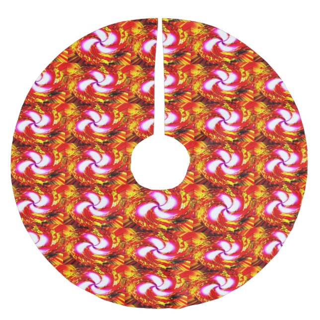 Weihnachtsfeiern Polyester Weihnachtsbaumdecke (Vorderseite)