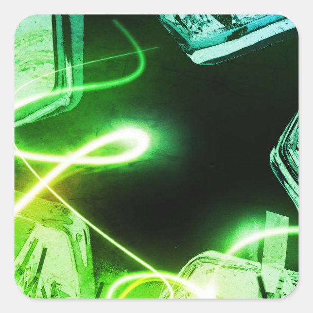 Weihnachtsfeiern Quadratischer Aufkleber (Vorderseite)