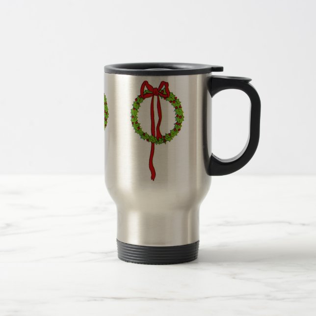 Weihnachtsfeiern Reisen Mug Reisebecher (Rechts)