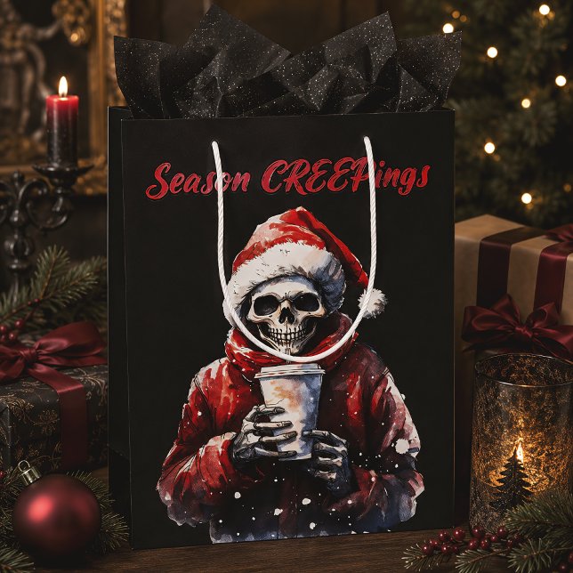Weihnachtsfeiern Skelett Mittlere Geschenktüte (Von Creator hochgeladen)