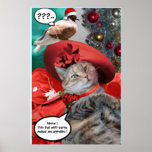 WEIHNACHTSFEIERN VON PRINCESS TATUS KATZE POSTER
