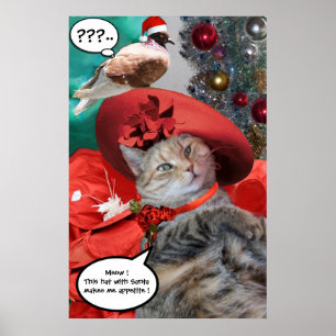WEIHNACHTSFEIERN VON PRINCESS TATUS KATZE POSTER