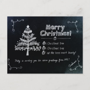 Weihnachtsfeierpostkarte des NYC Feiertagspostkarte