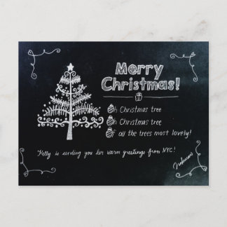 Weihnachtsfeierpostkarte des NYC Feiertagspostkarte