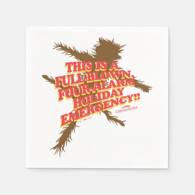 Weihnachtsfeiertag | 4-Alarmanlage Serviette (Vorderseite)