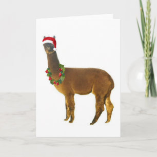 Weihnachtsfeiertag Alpaca Feiertagskarte