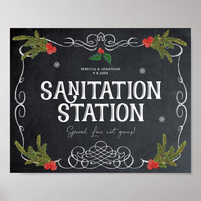 Weihnachtsfeiertag am Sanitärstation Poster (Vorne)