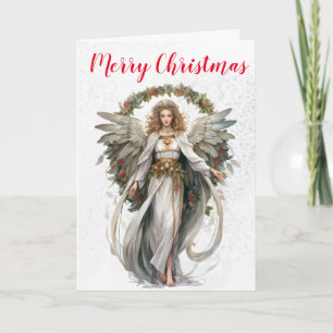 Weihnachtsfeiertag Angel Karte