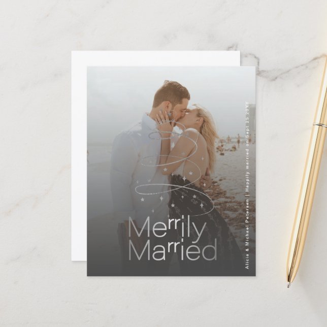 Weihnachtsfeiertag-Ankündigung (Vorderseite/Rückseite Beispiel)