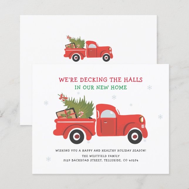 Weihnachtsfeiertag-Ankündigung (Vorne/Hinten)