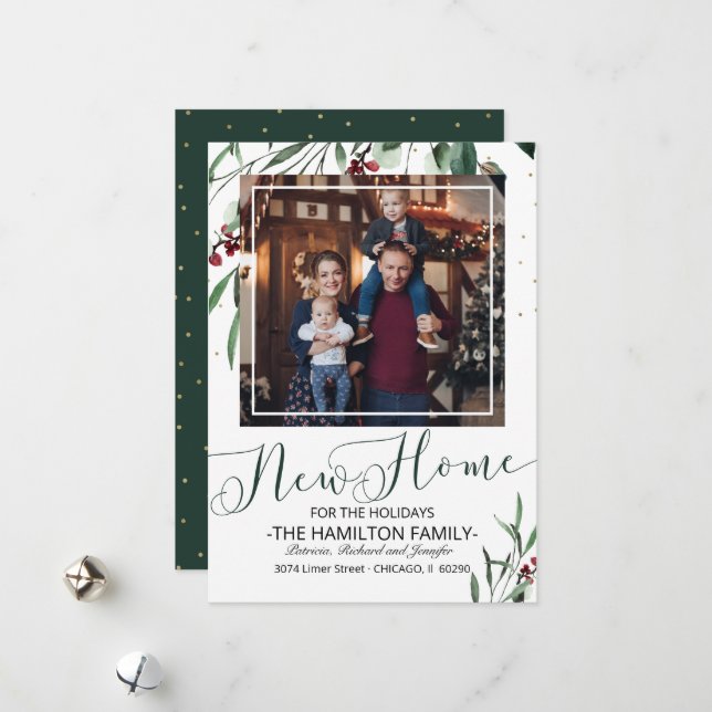 Weihnachtsfeiertag Ankündigung Foto (Vorderseite/Rückseite Beispiel)